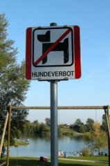 Hundeverbot am Badesee Hundeverbot am Badesee