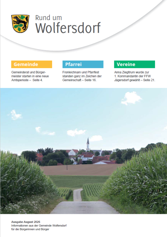 Rund um Wolfersdorf Ausgabe August 2026
