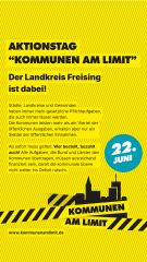 Aktion "Kommunen am Limit" Der Landkreis Freising ist dabei!